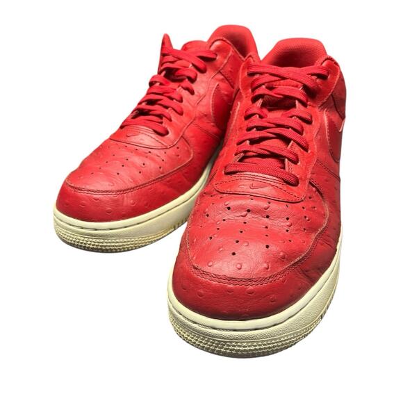 Nike Air Force 1 Mid Red Ostrich Leather 2015 Size 13 main image 11